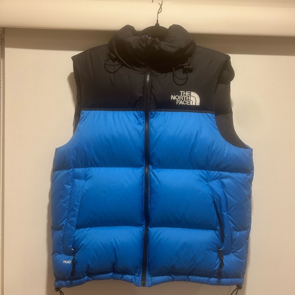 The North Face Blue and Black Puffer Vest - Men’s